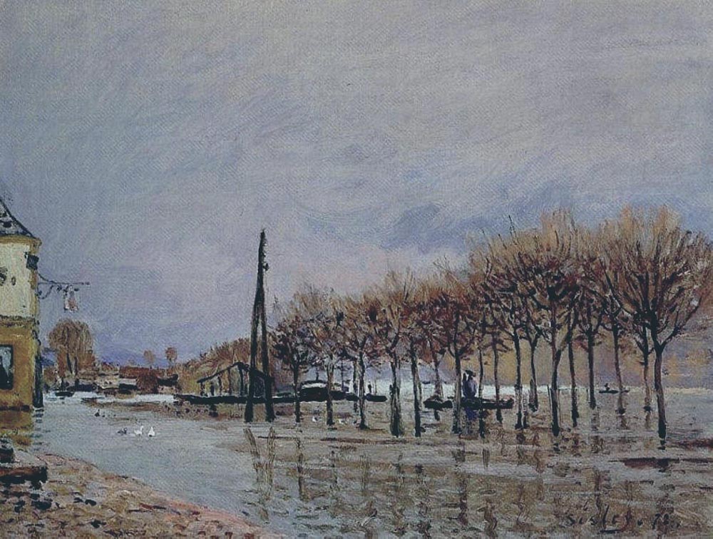 Alfred Sisley Flood at Port-Marly, 1878 oil painting reproduction