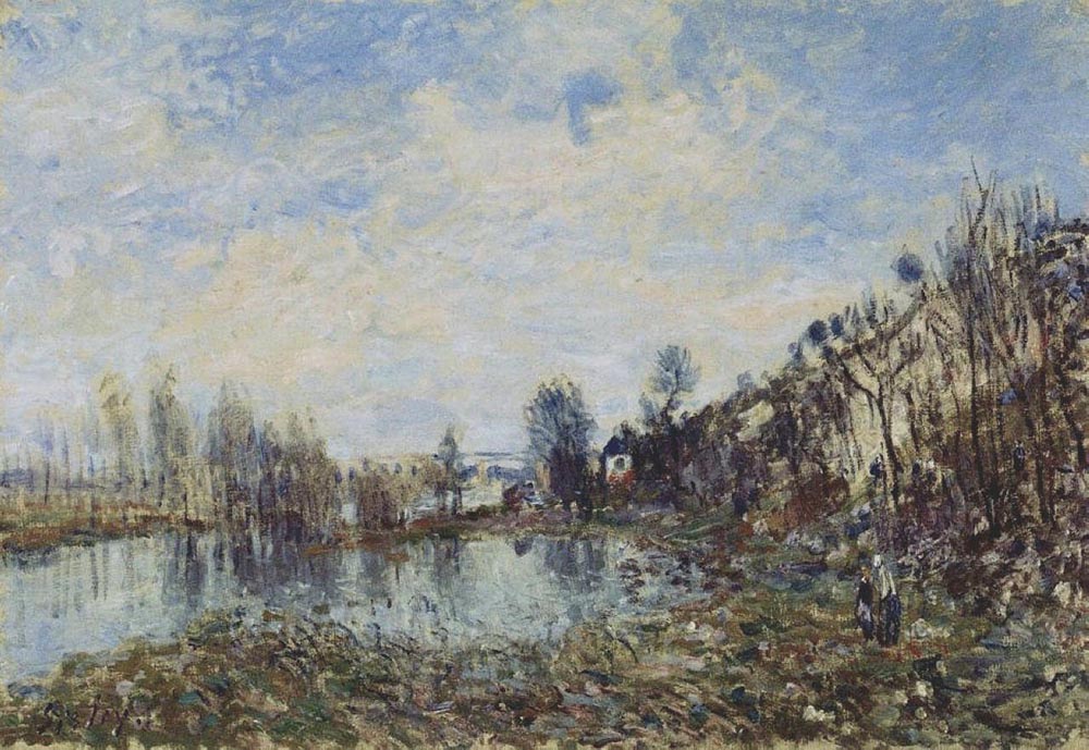 Alfred Sisley Flooded Field oil painting reproduction