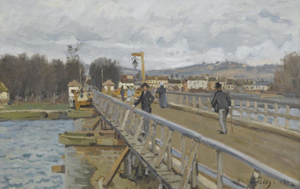 Alfred Sisley Footbridge at Argenteuil, 1872 oil painting reproduction
