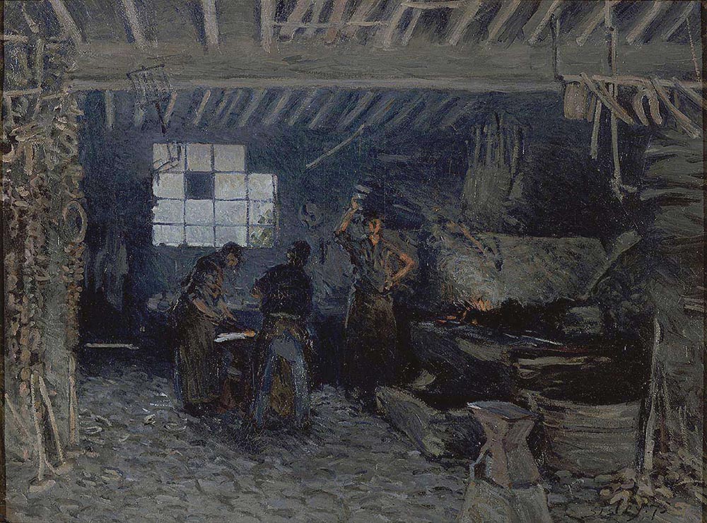 Alfred Sisley Forge at Marly-le-Roi, 1875 oil painting reproduction