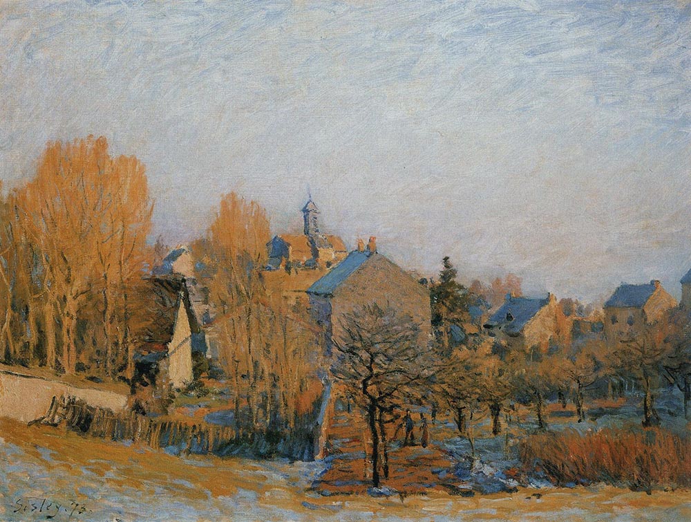 Alfred Sisley Frosty Morning in Louveciennes, 1873 oil painting reproduction