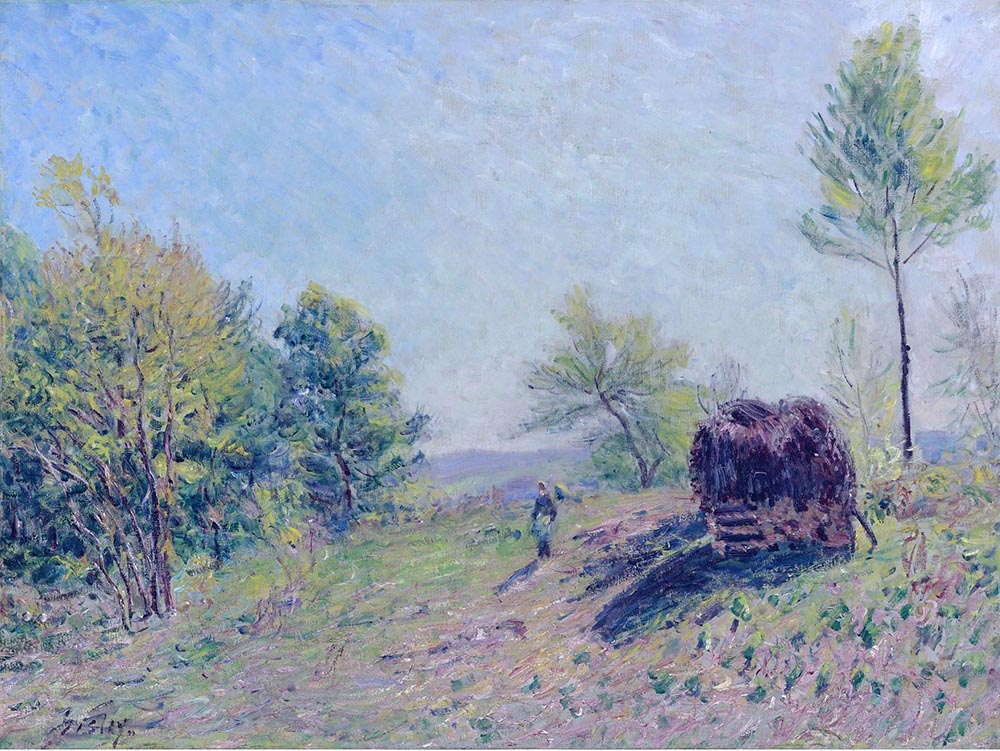 Alfred Sisley Going to the Forest in Spring, 1886 oil painting reproduction