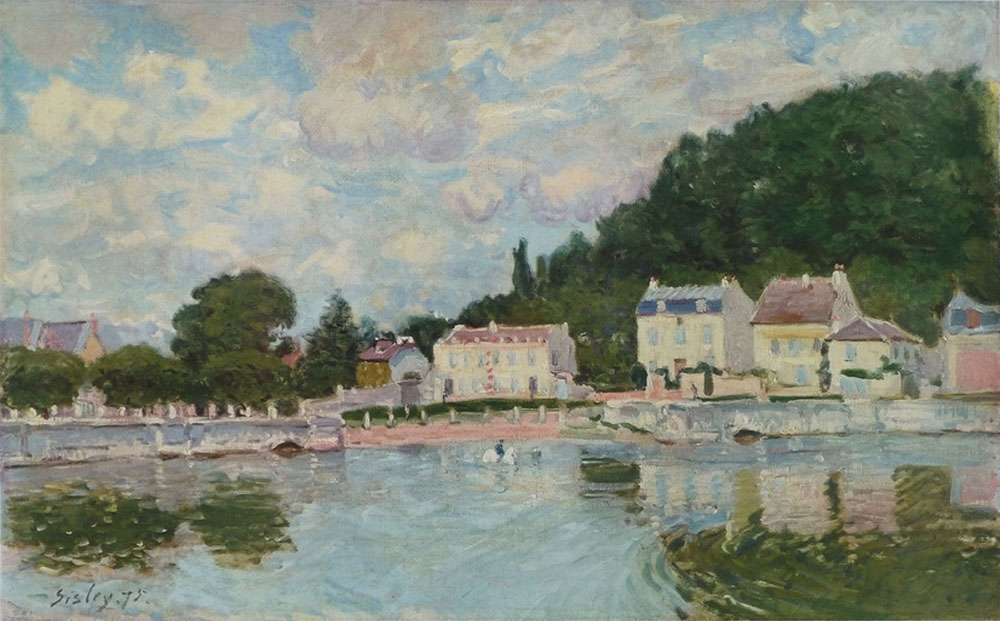 Alfred Sisley Horses being Watered at Marly-le-Roi, 1875 oil painting reproduction
