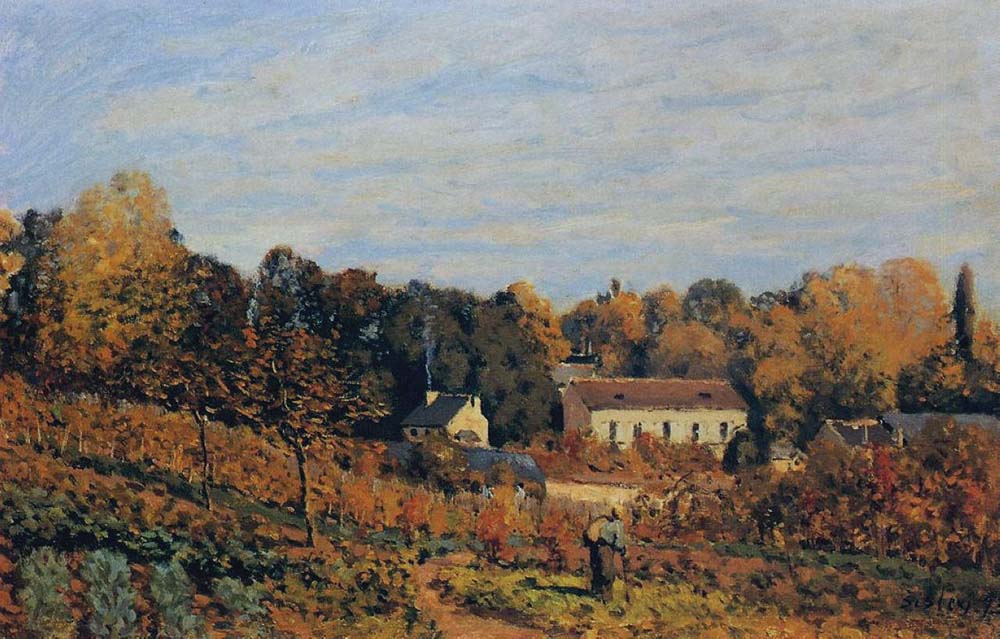 Alfred Sisley Kitchen Garden at Louveciennes, 1873 oil painting reproduction