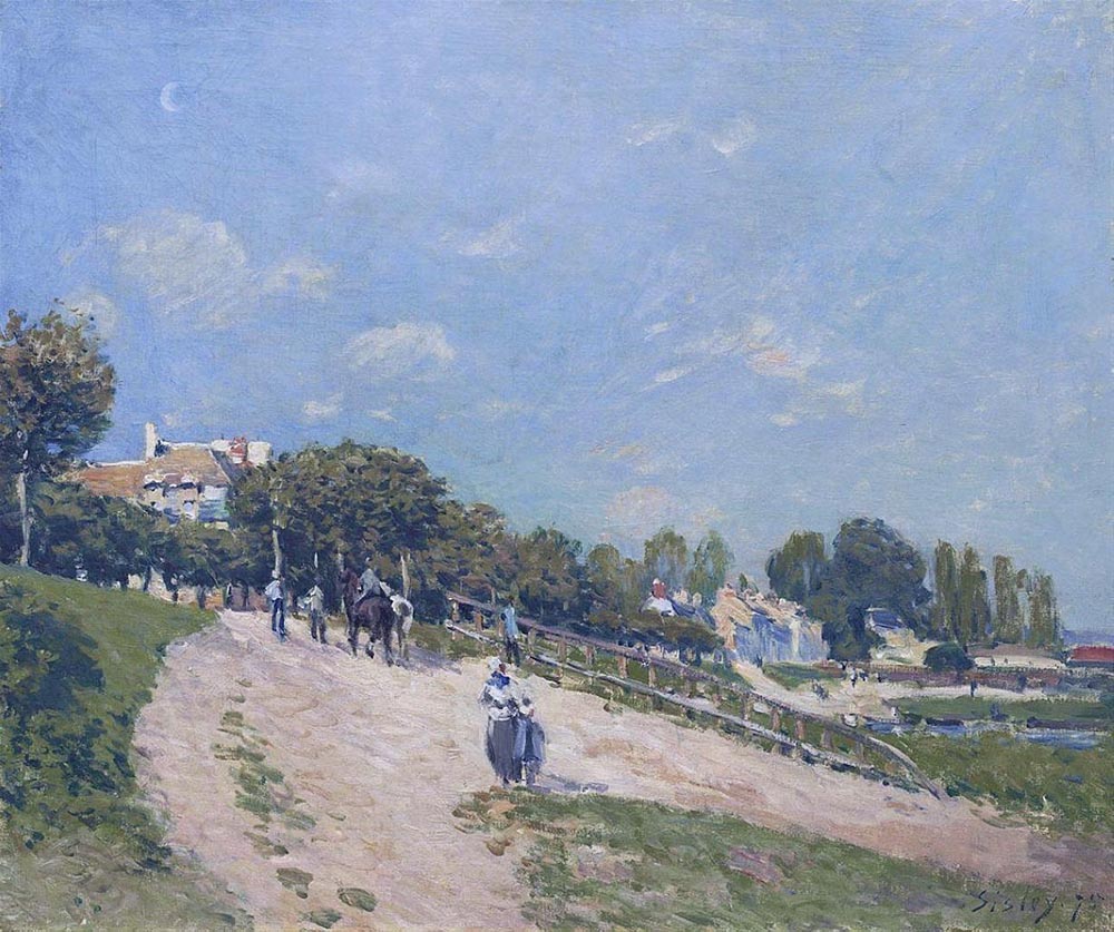 Alfred Sisley Landscape at Andresy, 1875 oil painting reproduction