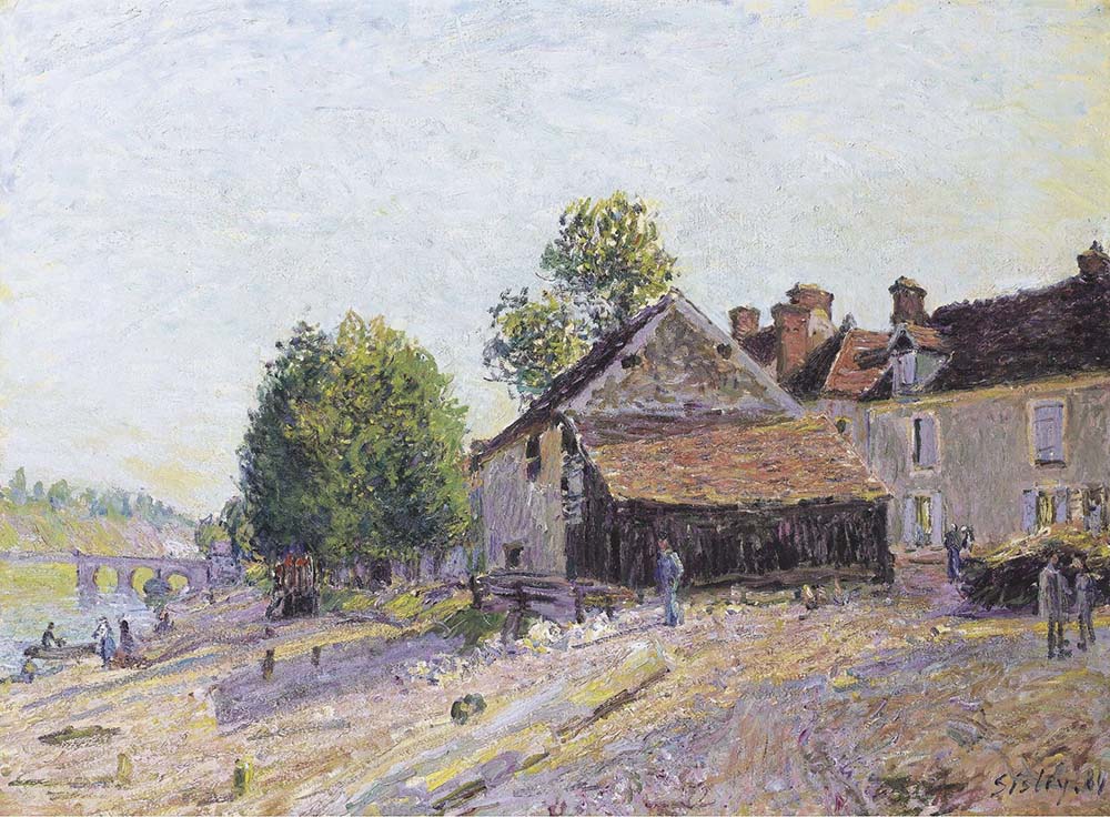 Alfred Sisley Landscape near Moret, 1884 oil painting reproduction