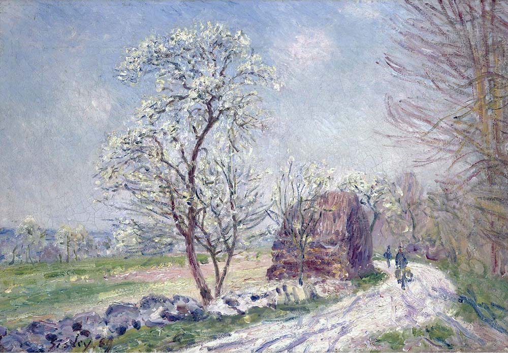 Alfred Sisley Landscape with Blooming Trees, 1889 oil painting reproduction