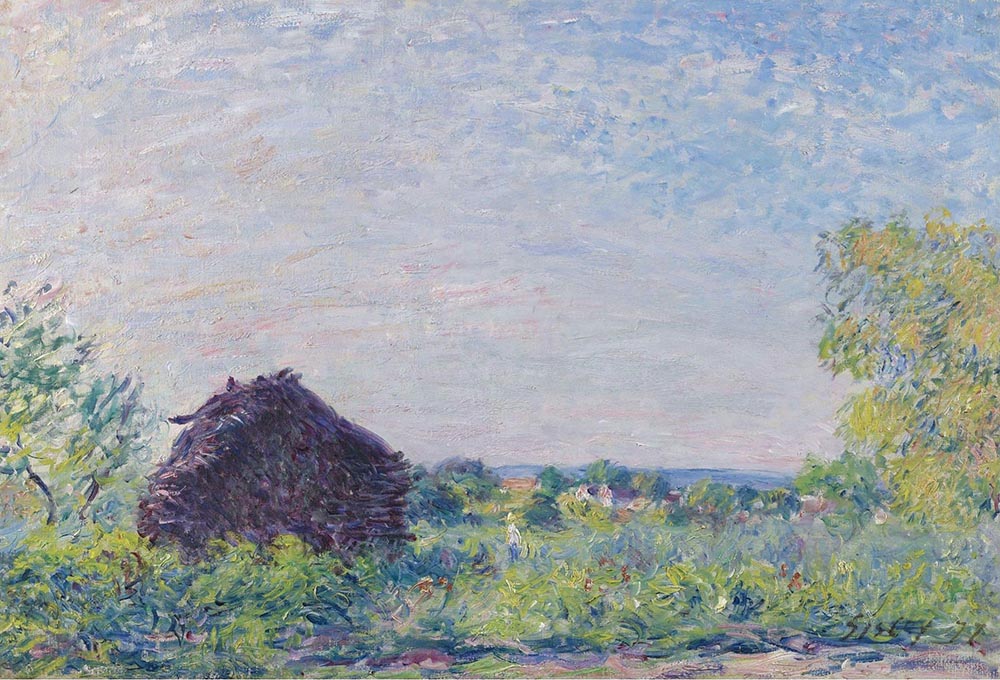 Alfred Sisley Landscape with the Stack of Firewood, 1877 oil painting reproduction