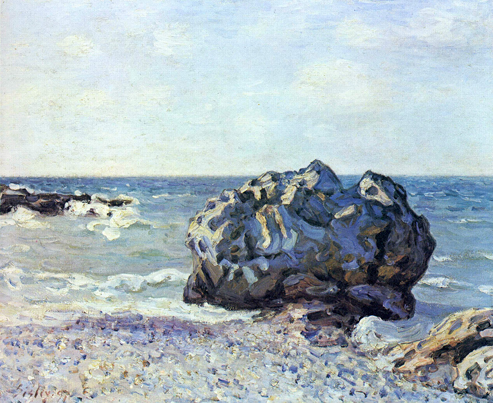 Alfred Sisley Langland Bay, Storr's Rock, Morning, 1897 oil painting reproduction