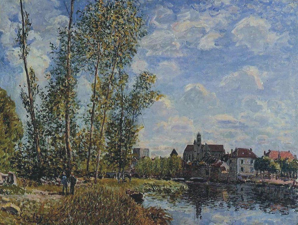 Alfred Sisley Moret, View from the Loing, May Afternoon oil painting reproduction