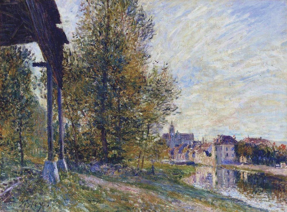 Alfred Sisley Near Moret-sur-Loing oil painting reproduction