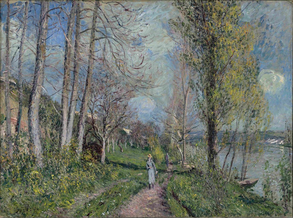 Alfred Sisley Near the Seine at By, 1880-81 oil painting reproduction