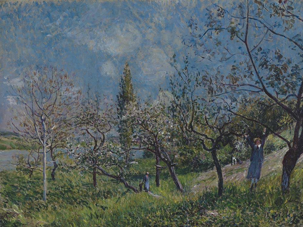 Alfred Sisley Orchard in Spring, 1883 oil painting reproduction