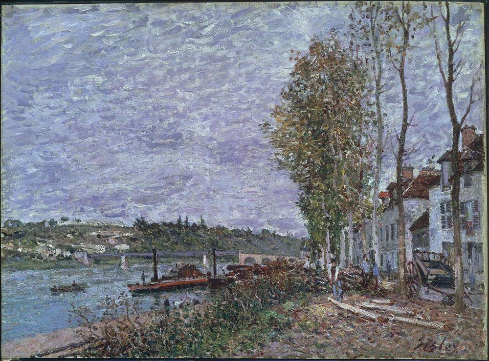 Alfred Sisley Overcast Day at Saint-Mammes, 1880 oil painting reproduction