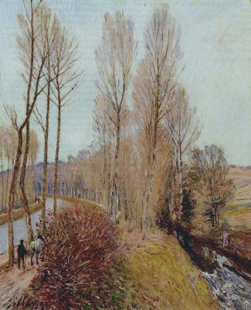 Alfred Sisley Path along the Loing Canal, 1891 oil painting reproduction