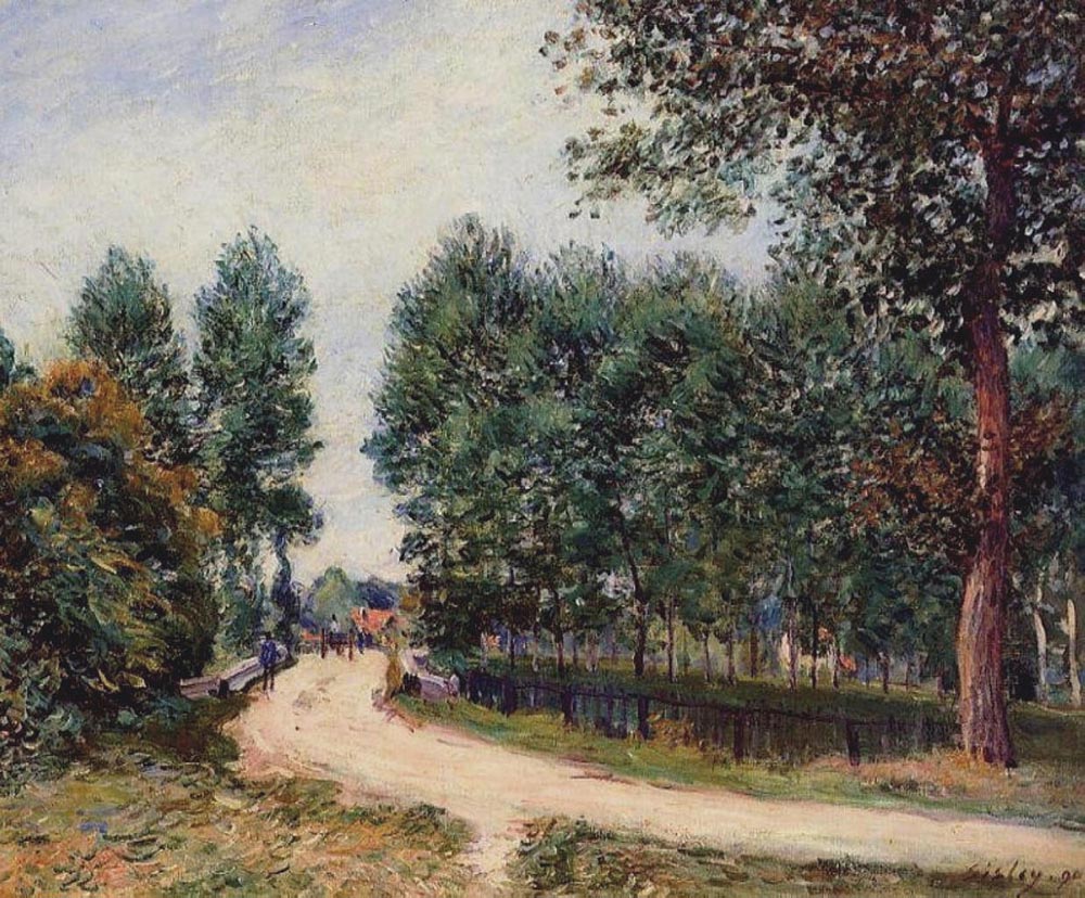 Alfred Sisley Path from Saint-Mammes, Morning, 1890 oil painting reproduction