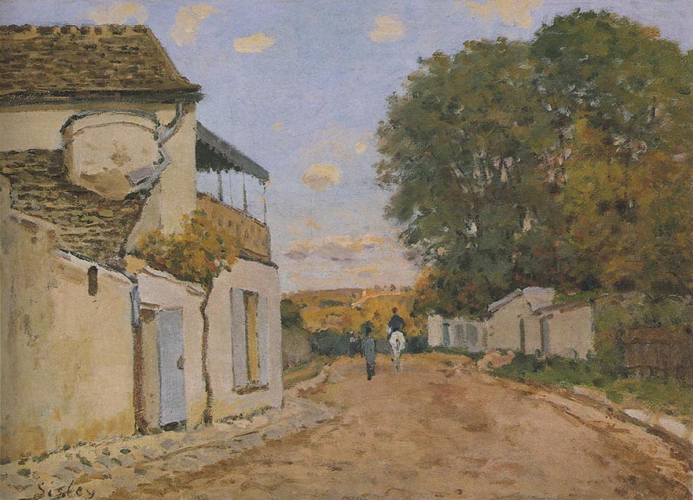 Alfred Sisley Rue de la Princesse, Louveciennes, 1872 oil painting reproduction