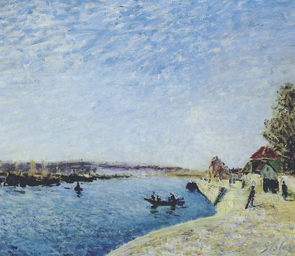 Alfred Sisley Saint-Mammes and the Banks of the Loing oil painting reproduction