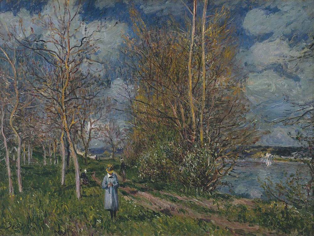 Alfred Sisley Small Meadows in Spring, 1880 oil painting reproduction