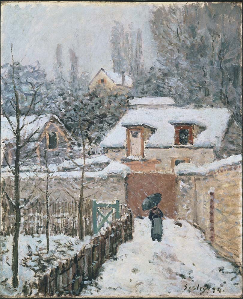 Alfred Sisley Snow at Louveciennes, 1874 oil painting reproduction