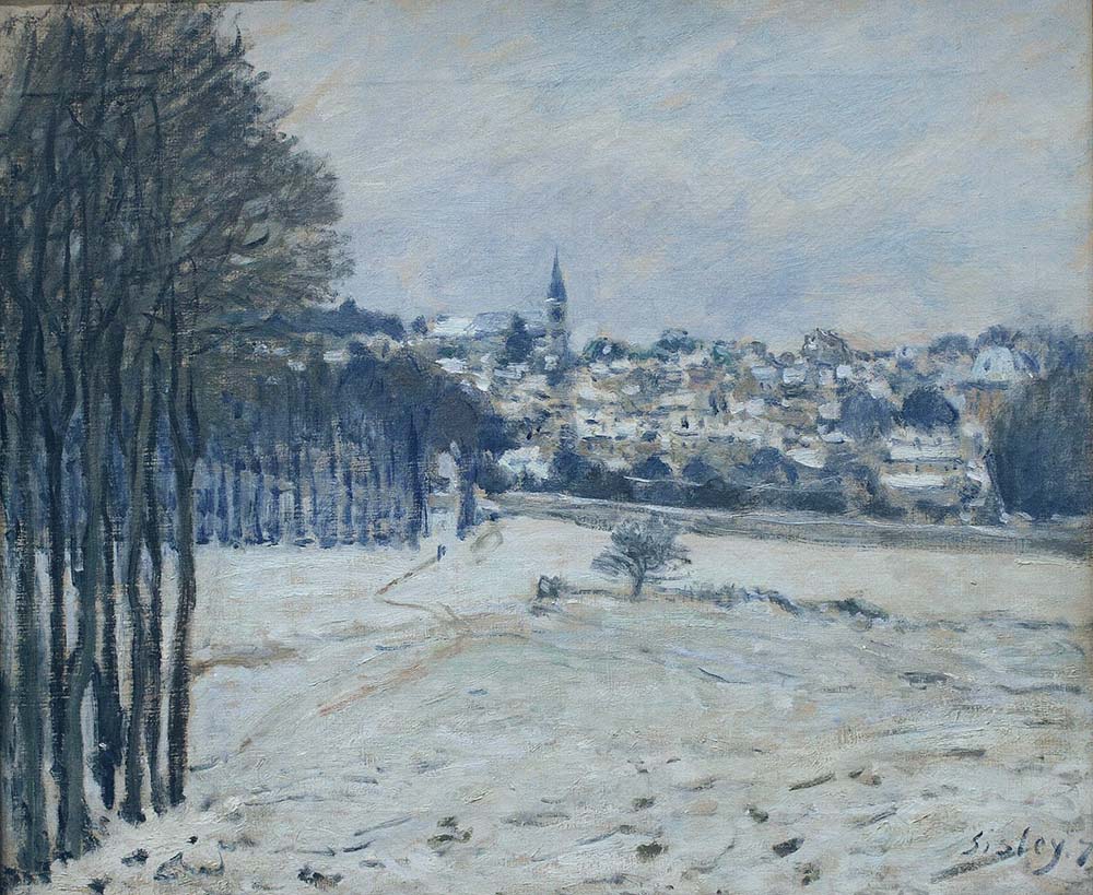 Alfred Sisley Snow at Marly-le-Roi, 1875 01 oil painting reproduction