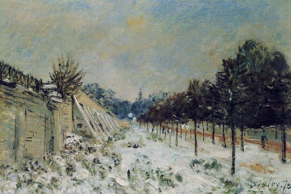 Alfred Sisley Snow at Marly-le-Roi, 1875 02 oil painting reproduction