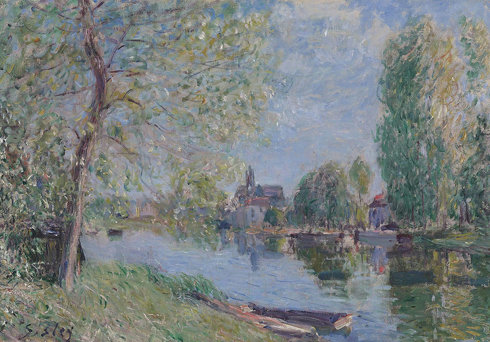 Alfred Sisley Spring at Moret on the Loing River, 1891 oil painting reproduction