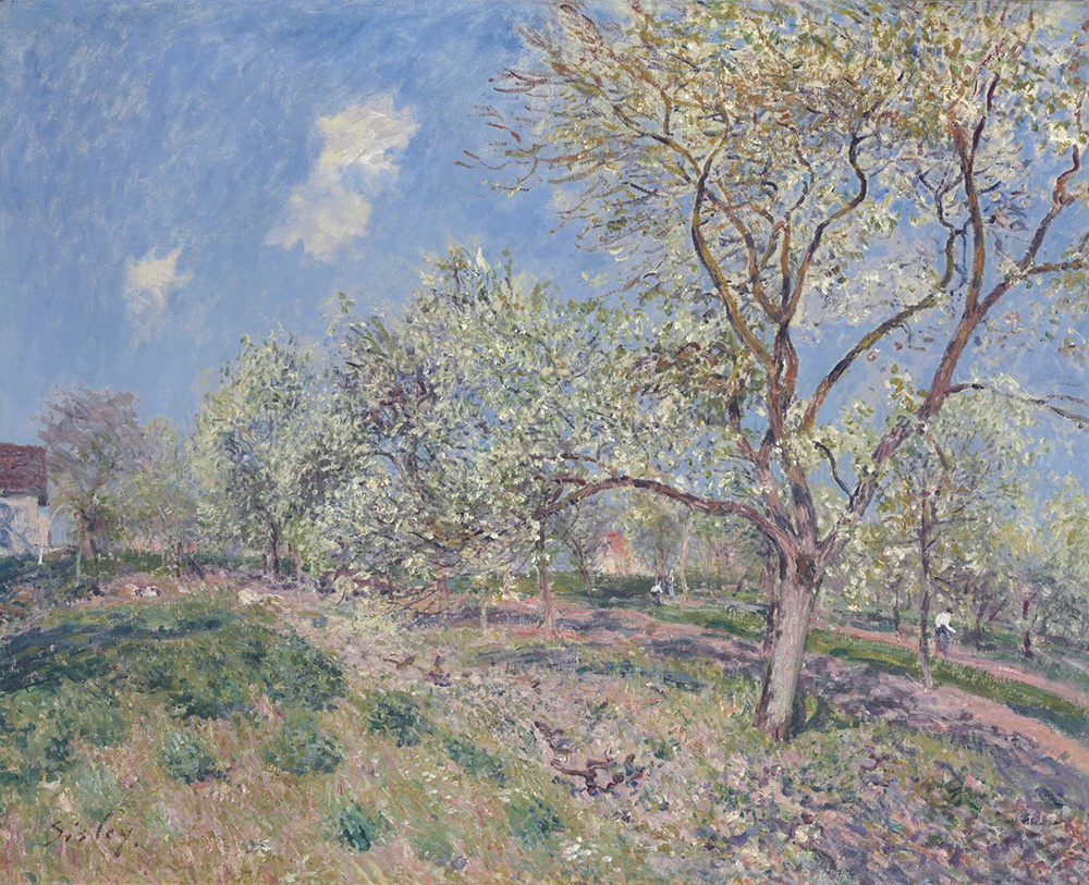 Alfred Sisley Spring at Veneux, 1880 oil painting reproduction