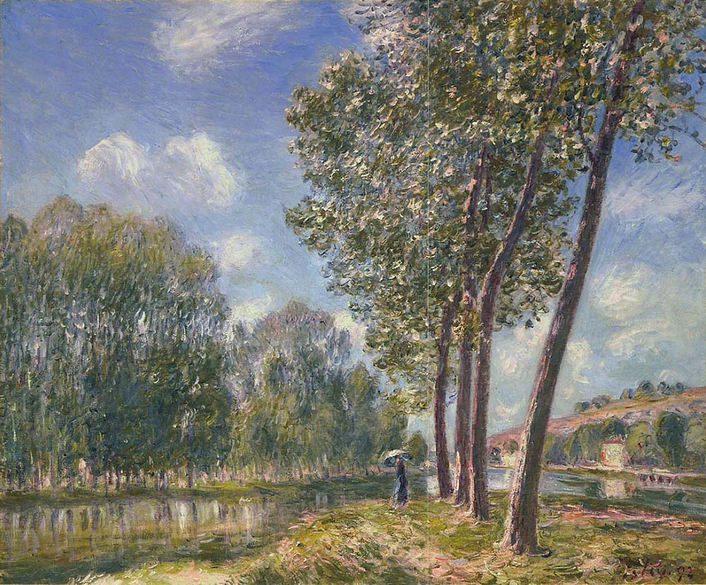 Alfred Sisley Spring Sunshine, the Loing, 1892 oil painting reproduction