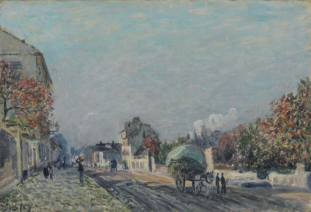 Alfred Sisley Street at Marly oil painting reproduction