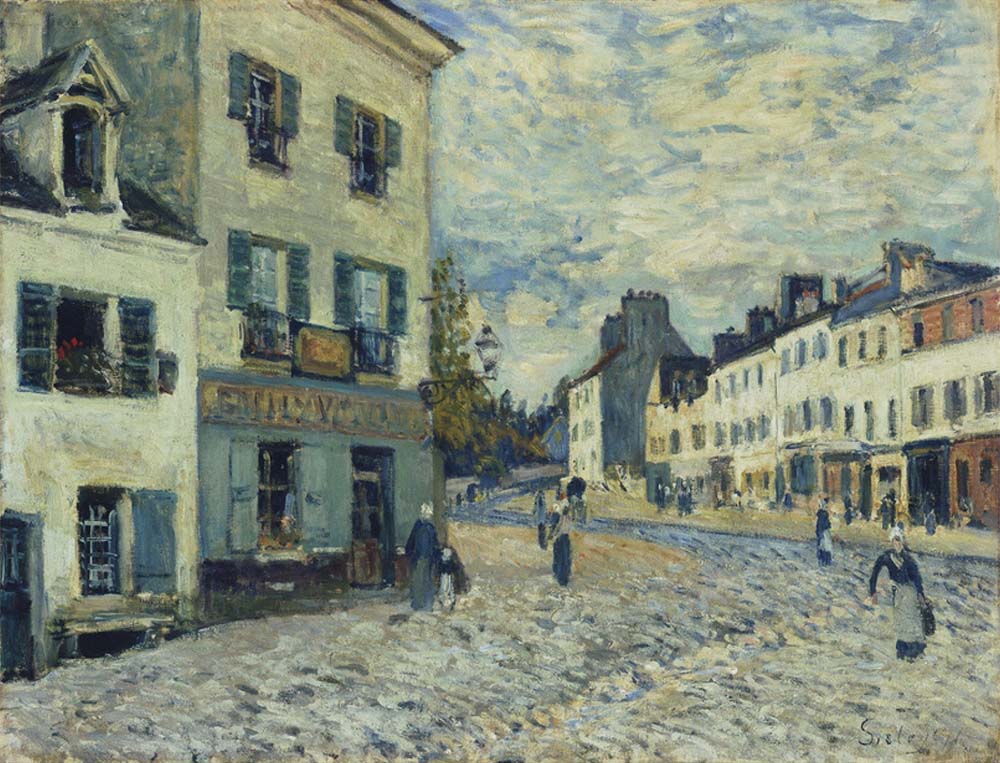 Alfred Sisley Street in Marly, 1875 oil painting reproduction