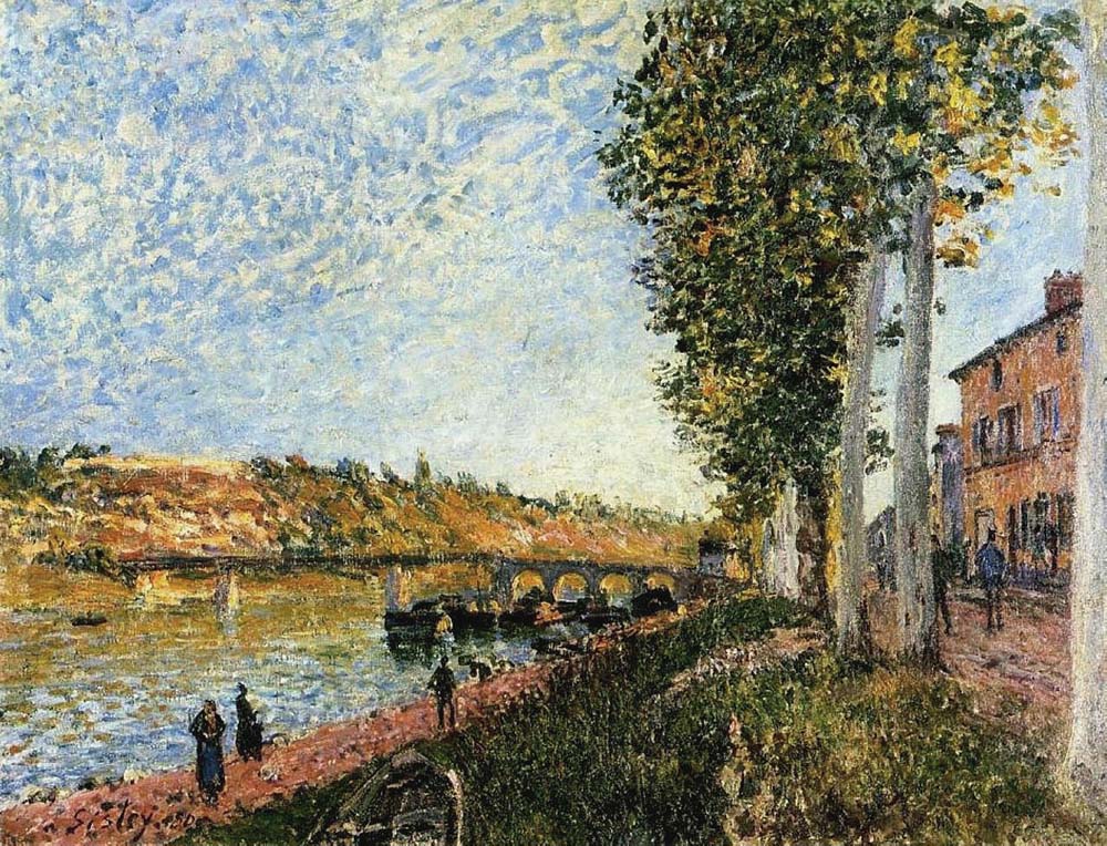 Alfred Sisley Sunrise at Saint-Mammes, 1890 oil painting reproduction