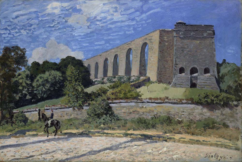 Alfred Sisley The Aqueduct at Marly, 1874 oil painting reproduction