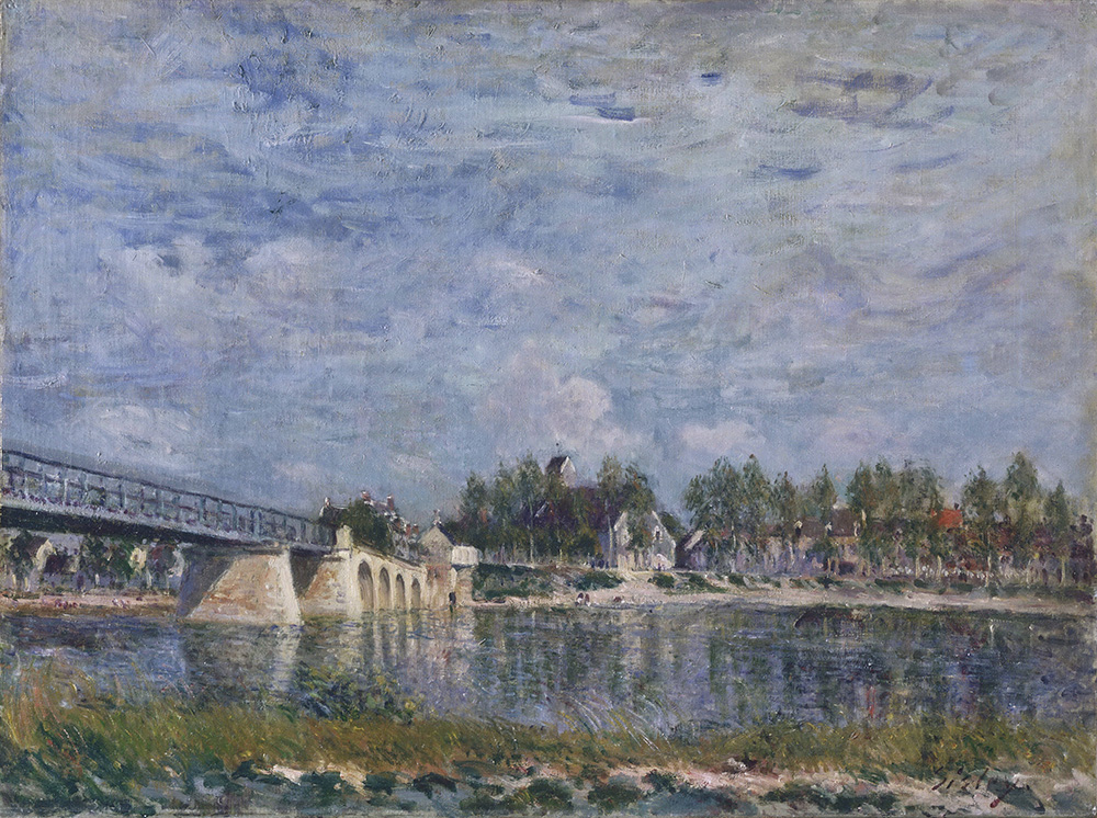 Alfred Sisley The Bridge at Saint-Mammes, 1881 oil painting reproduction