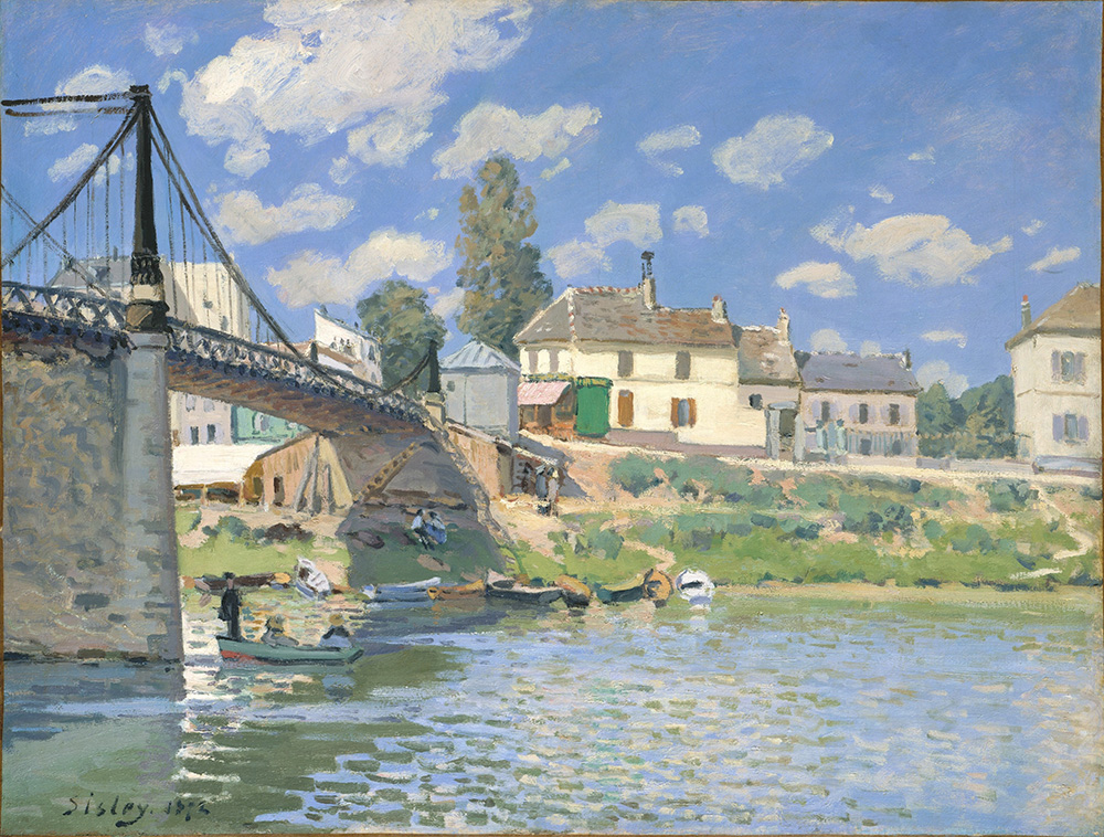 Alfred Sisley The Bridge at Villeneuve-la-Garenne, 1872 02 oil painting reproduction