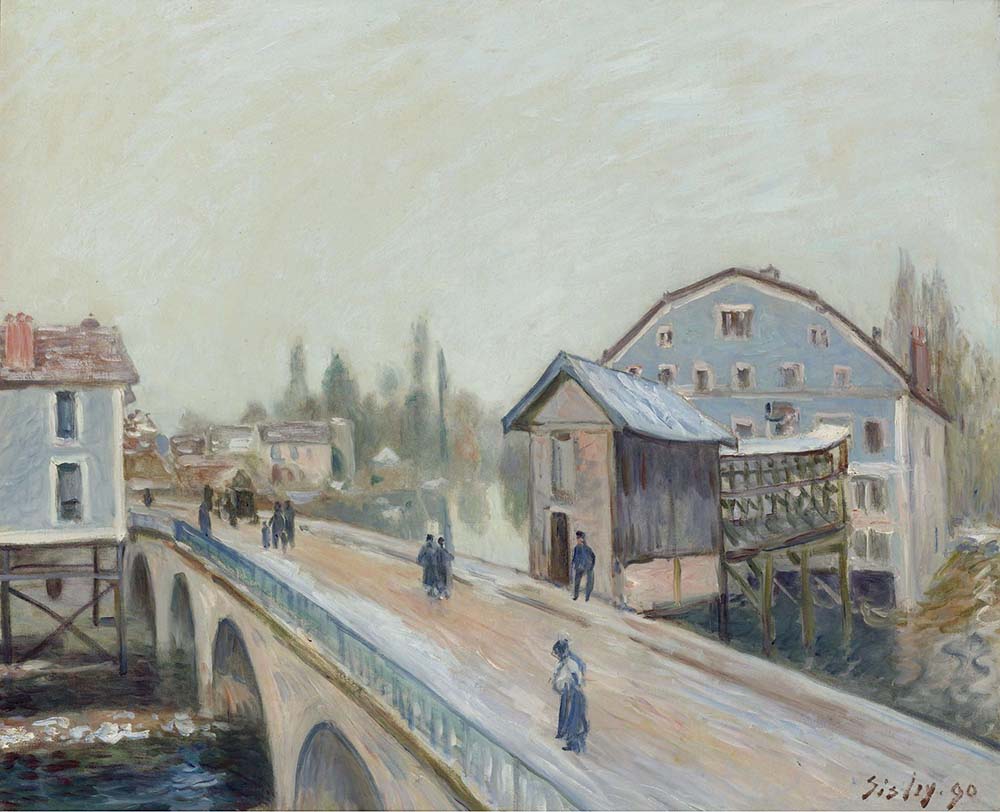 Alfred Sisley The Bridge of Moret, 1890 oil painting reproduction