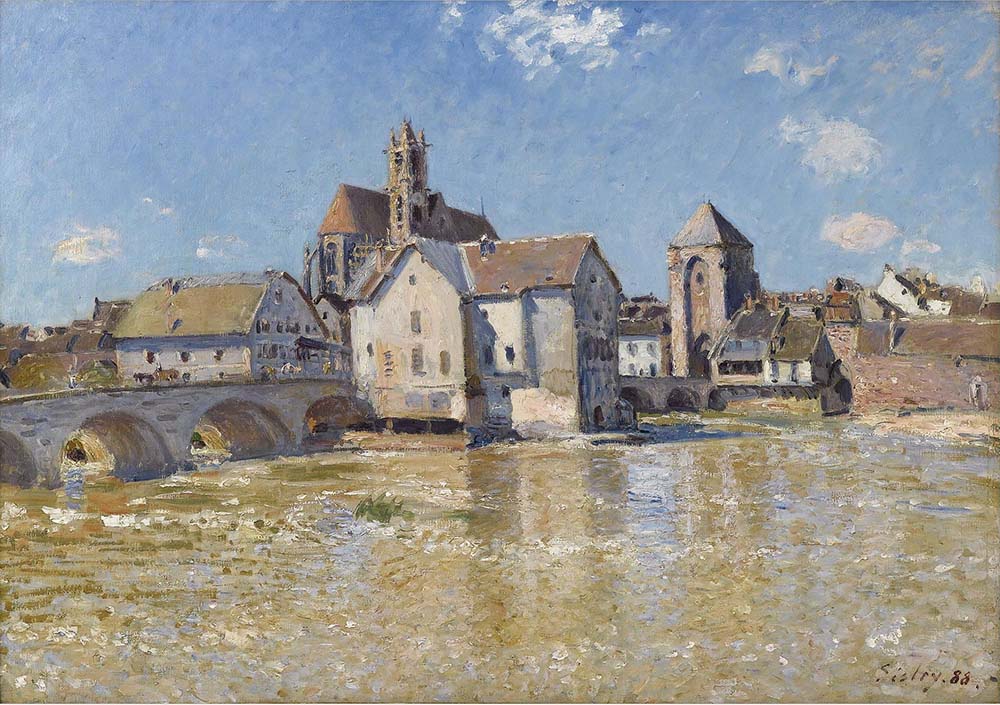 Alfred Sisley The Bridge of Moret, April Morning, 1888 oil painting reproduction