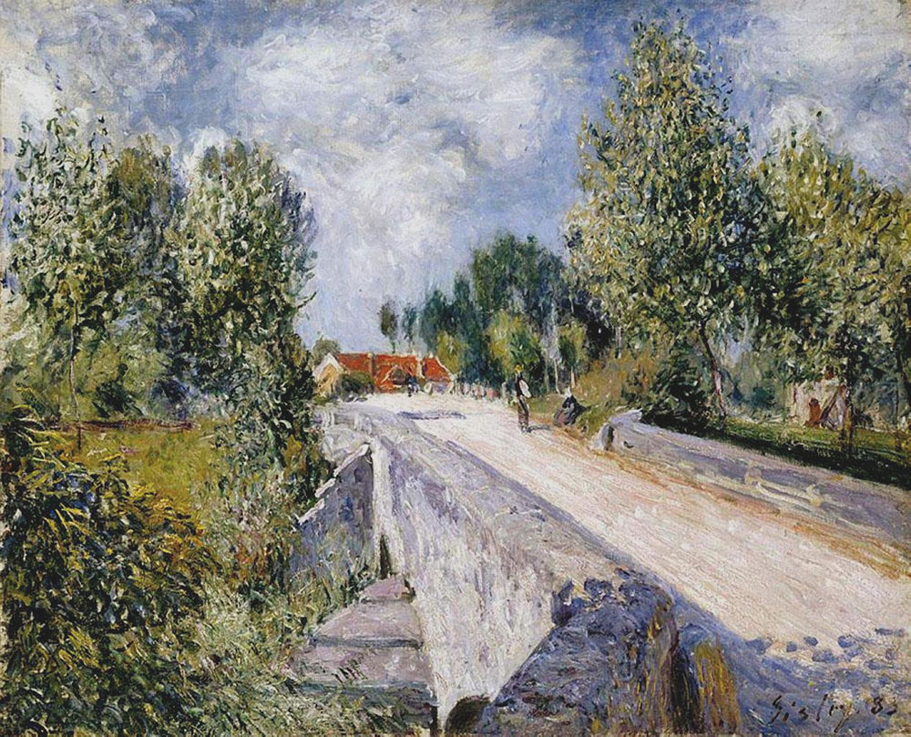 Alfred Sisley The Bridge over the Orvanne near Moret, 1883 oil painting reproduction