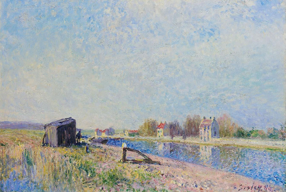 Alfred Sisley The Channel of Loing at Saint-Mammes, 1884 oil painting reproduction