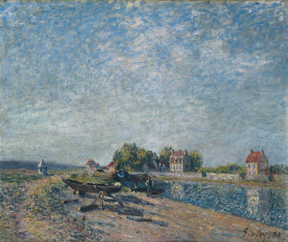 Alfred Sisley The Channel of Loing at Saint-Mammes, 1885 01 oil painting reproduction