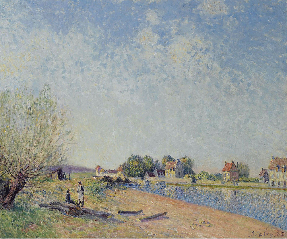 Alfred Sisley The Channel of Loing at Saint-Mammes, 1885 03 oil painting reproduction