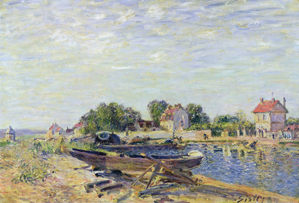 Alfred Sisley The Channel of Loing at Saint-Mammes, 1885 04 oil painting reproduction