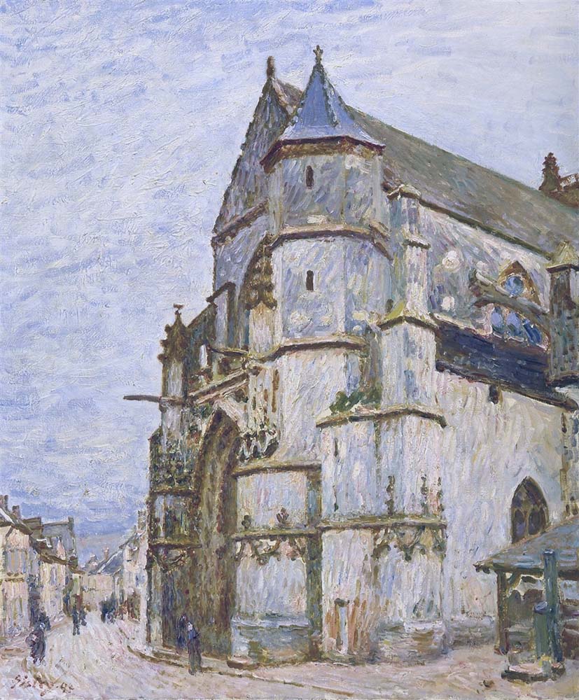 Alfred Sisley The Church at Moret after the Rain, 1894 oil painting reproduction