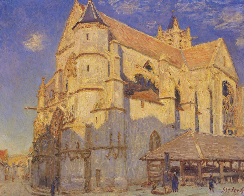 Alfred Sisley The Church at Moret, 1893 oil painting reproduction