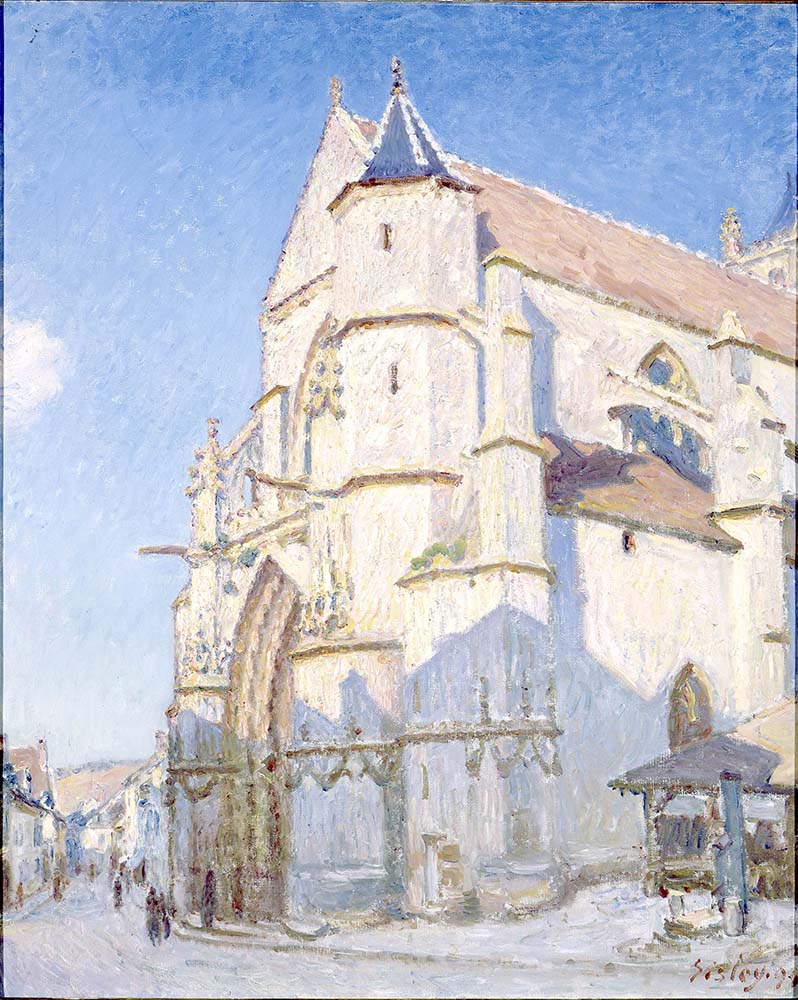 Alfred Sisley The Church at Moret oil painting reproduction