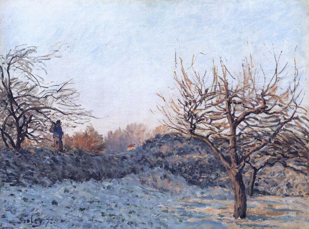Alfred Sisley The Frost, 1872 oil painting reproduction