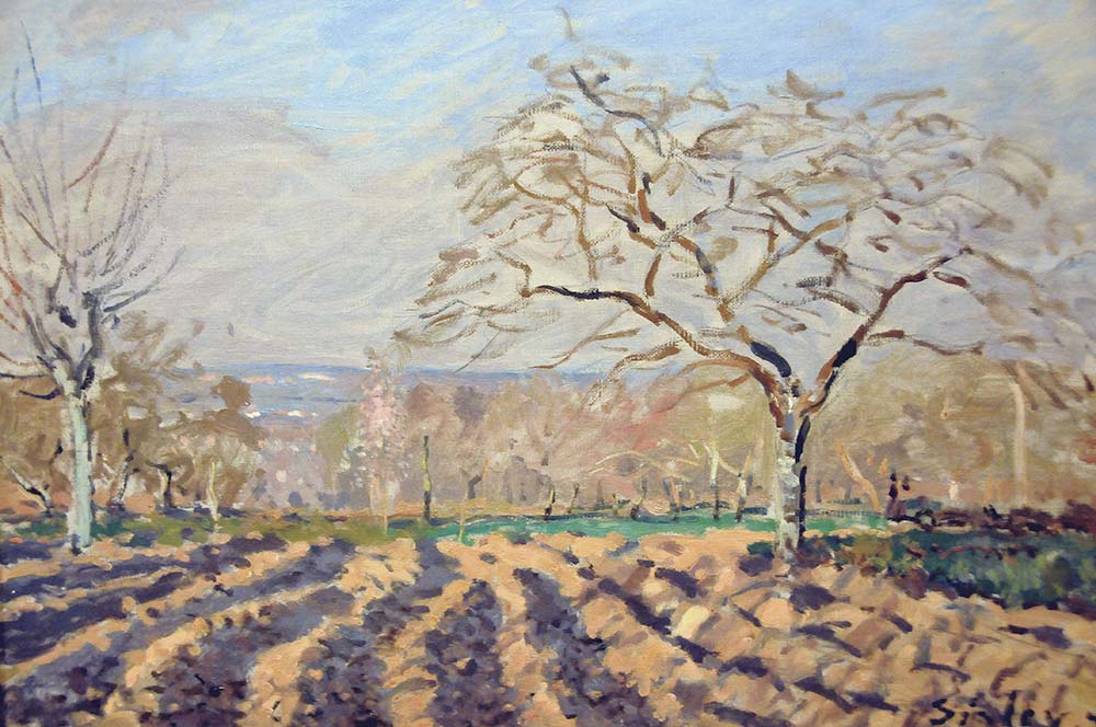 Alfred Sisley The Furrows, 1873 oil painting reproduction