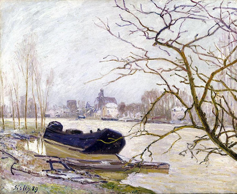 Alfred Sisley The Loing at High Water oil painting reproduction