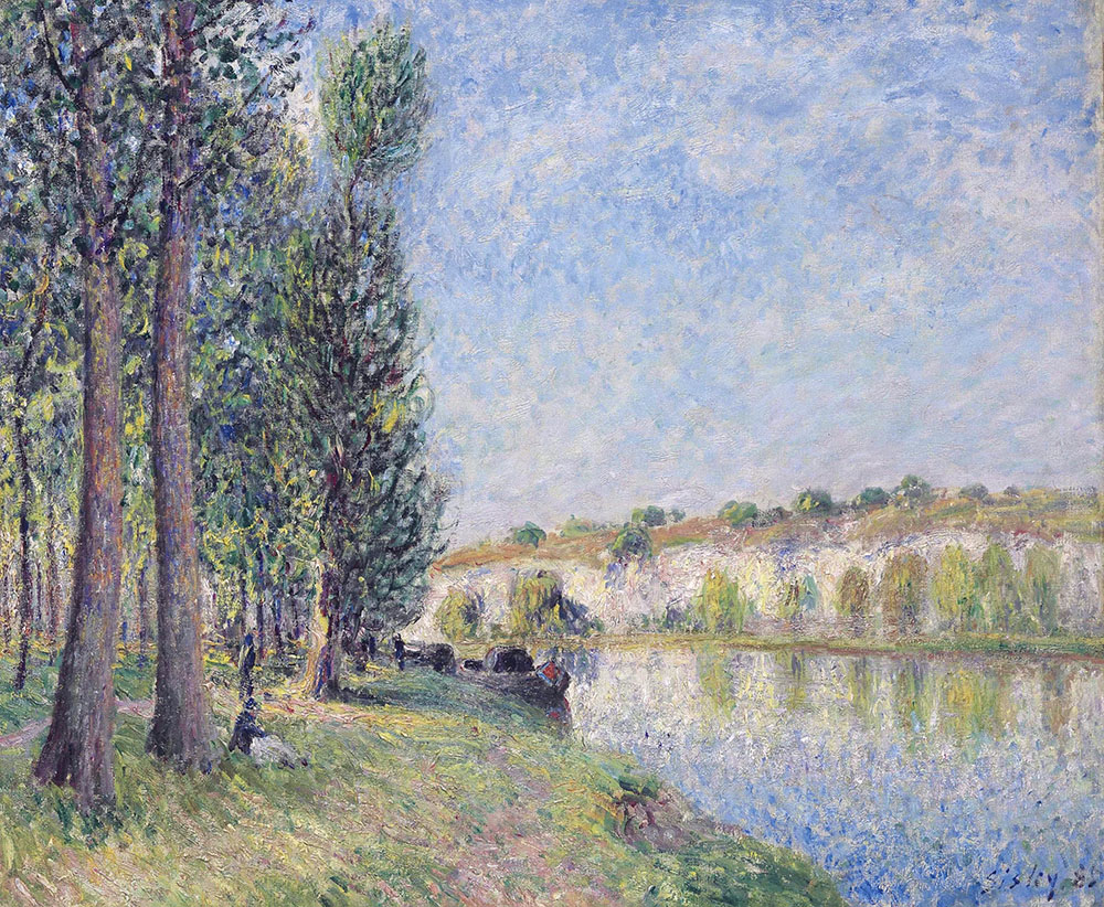 Alfred Sisley The Loing at Moret, 1885 oil painting reproduction