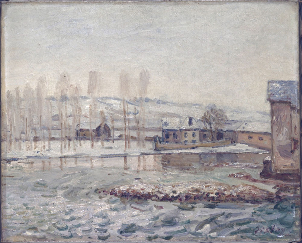 Alfred Sisley The Mills at Moret oil painting reproduction